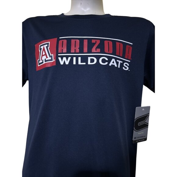 NEW Arizona Wildcats Colosseum Navy Blue SS Crew Neck Tee Shirt Youth M 12-14 - Picture 2 of 6